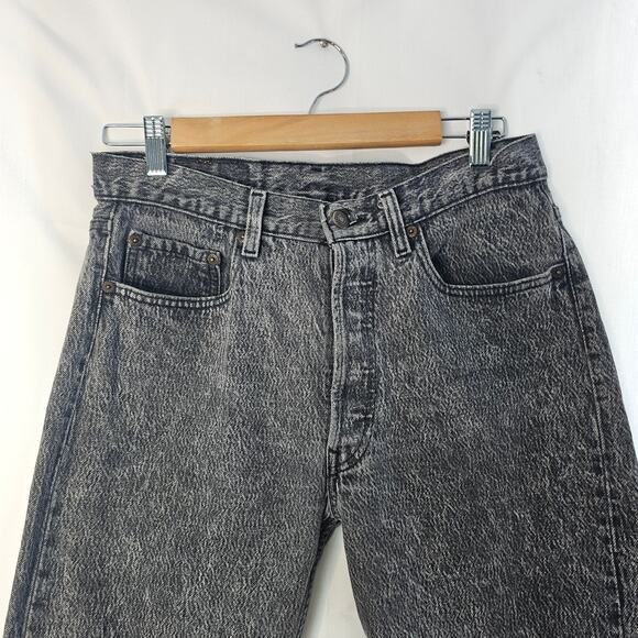 Levi's Vintage 90" 501 Straight Jean Faded Black size 31 - Picture 3 of 8
